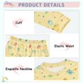 thumbnail image 4 of Dailycode Cotton Pajama Set Snug Fit Long Sleeve Top and Pants for 18M-8Y Colorful Birds and Stars, 4 of 7