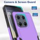 thumbnail image 4 of Funda para Motorola Edge 2025 de Yuanming, color morado, grado militar, 4 of 7