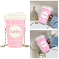 thumbnail image 5 of Jiibva Women's Phone Bags Purses, Personality Coffee Cup Shape Crossbody Bag, Pu Leather Chain Shoulder Bag Handbag Ladies Satchel Bags for Travel, Work, 5 of 7