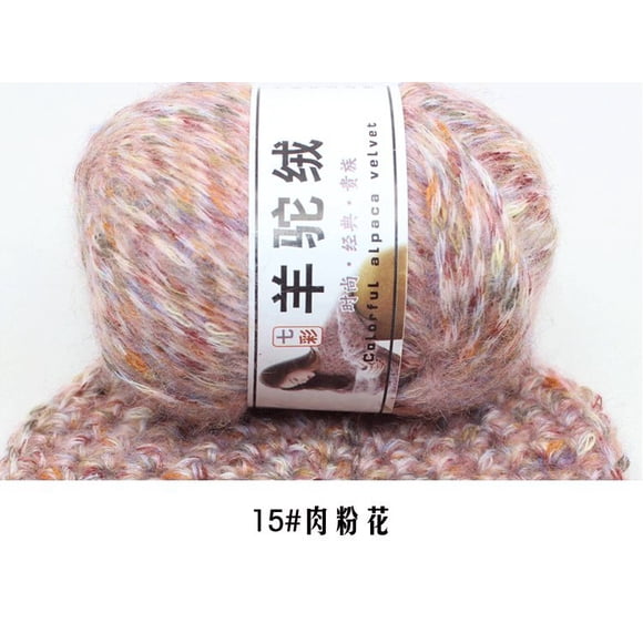 Firefly Hope 4 Skein 50g Alpaca Tweed Yarn, Luxuriously Soft & Warm Medium Worsted Weight Yarn for Knitting & Crochet, Scarves, Sweaters, Afghans & Blankets, Pink