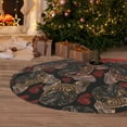 thumbnail image 5 of KLL 48" Christmas Tree Skirt Hearts and French Bulldog Xmas Tree Skirts Mat for New Year Xmas Holiday Party Indoor Outdoor Home Decoration, 5 of 5