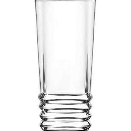 LAV Clear 11.25 Ounce Highball Drinking Glasses | Thick and Durable – Dishwasher Safe – For Water, Soda, Juice, or Cocktails – Set of Six Tall Glass Tumblers