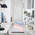 thumbnail image 4 of Yayeee Runner Rug for Bedroom 2'x6' Machine Washable Hallway Non Slip Mat, Abstract Blue, 4 of 8