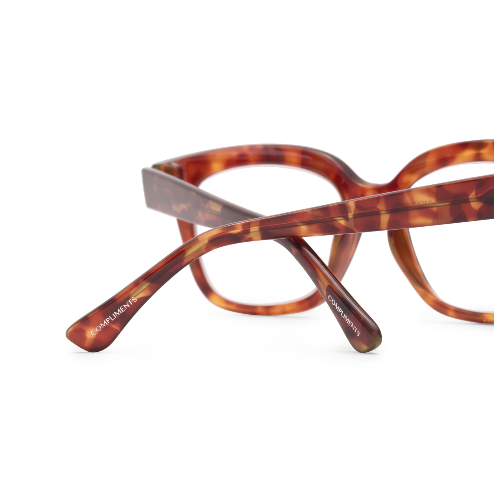Compliments by DIFF Eyewear Ava Blue Light Reading Glasses Amber Tortoise +2.0