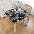 thumbnail image 2 of nygtbtfer Square Tablecloth, Washable Fabric Table Cloth for Indoor Outdoor Use, Abstract Texture Print Oil-Proof Table Cover, Reusable Tablecloths, 2 of 7
