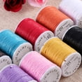 thumbnail image 3 of ROSENICE 10pcs 10M 1MM Waxed Cotton Cords Strings Ropes for DIY Necklace Bracelet Craft Making (Random Color), 3 of 6