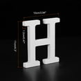 thumbnail image 2 of Wooden Letters H 4.3 Inch Wooden Alphabet Letters Decoration for DIY, 2 of 6