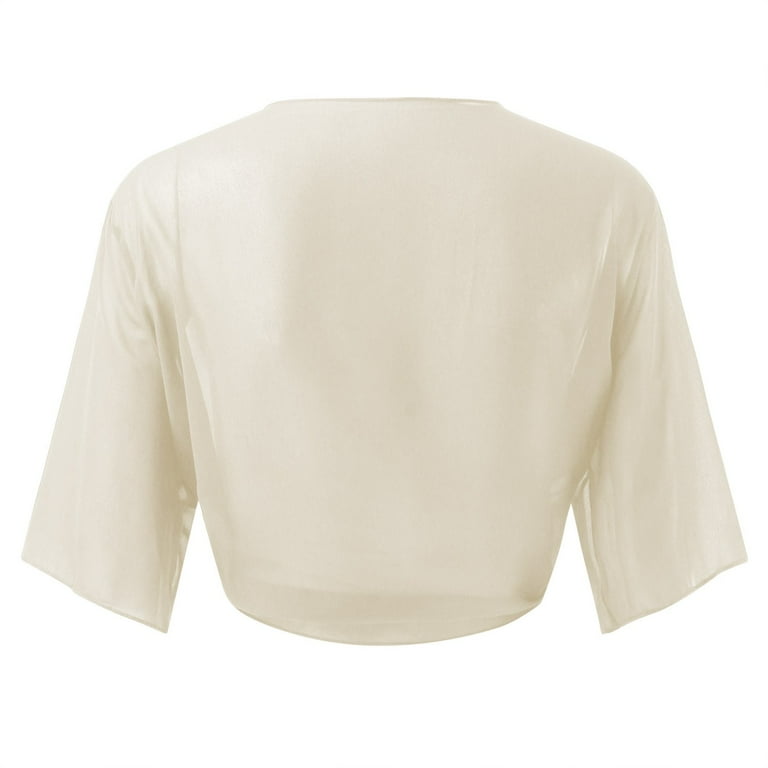 Summer Cardigans for Women Lightweight Long Bolero Shrug Sheer Tie