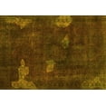 thumbnail image 1 of Ahgly Company Indoor Rectangle Abstract Yellow Modern Area Rugs, 2' x 3', 1 of 4