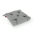 thumbnail image 3 of Amelia Lagoon Outdoor Fabric Classic Tufted Chair Cushion, Charcoal, 3 of 4