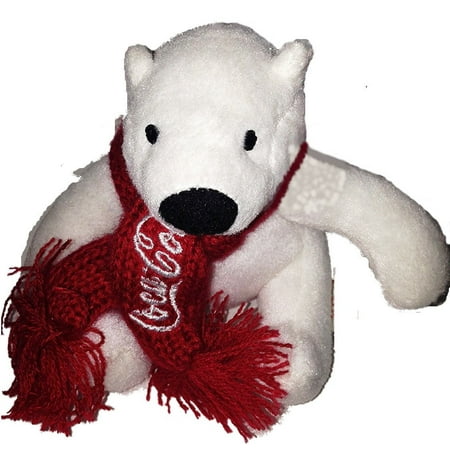 Promotional Four - Coca Cola Plush Polar Bear with Red Scarf 4