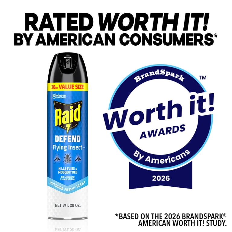 Raid Defend Flying Insect Killer, Outdoor Fresh, 20 oz photo 8