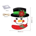 thumbnail image 3 of XWSHYW Decoraciones Navideñas Letrero de Madera con Forma de Muñeco de Nieve para Navidad, Decoración Navideña para Ventana, Letrero de Madera Colgante, 3 of 6