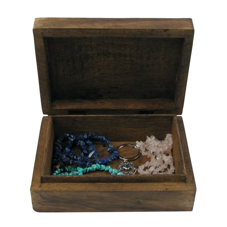 Decorative Wood Chakra Tree Life Keepsake Memory Box Jewelry Stash Storage Chest Decorative Wood Chakra Tree Life Keepsake Memory Box Jewelry Stash Storage Chest