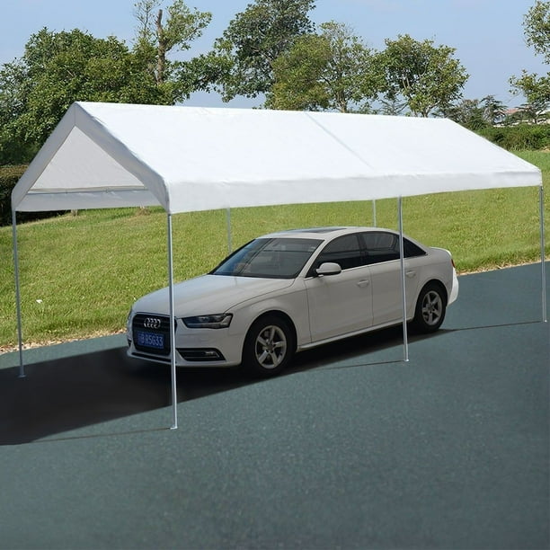 Apontus 10 x 20 Steel Frame Canopy Shelter Portable Car