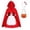 F77-Red, variant on FYDUU Women Little Red Riding Hood Costume 5Pcs Short Sleeve Christmas Halloween Party Dress with Cape, Apron,Headband, Pumpkin Bag