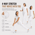 thumbnail image 6 of MASKERT Women's Stretchy Casual Pants, High Waisted Ankle Pants with 4 Pockets, Lightweight Travel Work Pants for Women, Business Casual Pants for Office and Golf, 6 of 11