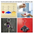 thumbnail image 4 of Abbracc 50 Pcs 25mm Key Blank Open Jump s Key Chain Findings Split s Jewelry, 4 of 9