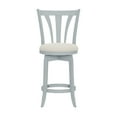 thumbnail image 3 of Hillsdale Furniture Larson Wood Counter Height Swivel Stool, Blue Wire brush, 3 of 14