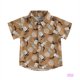 thumbnail image 1 of Eliza-1-4Years Niño Niños Verano Casual Camisa De Manga Corta Solapa Elementos Occidentales Impresión Botones Tops Gao Jiahui unisex, 1 of 2