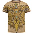 thumbnail image 1 of Leo King of the Lions Mens Ringer T Shirt Tan-Brown X-LG, 1 of 1