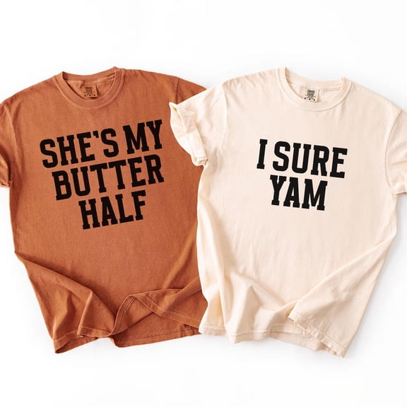 Thanksgiving Couples Shirts, Funny Best Friend Tees, Couple Gift, Fall Group Tshirt