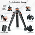 thumbnail image 3 of Koolehaoda Mini Tripod Base for Monopods, Aluminum Desktop Tripod with Three Feet Universal 3 Leg Support with 1/4"- 3/8" Screw Mount for DSLR Camera Monopod Unipod Photography Stick Ball Head, 3 of 8