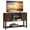 Brown, variant on Costway Console Table Sideboard Buffet TV Stand w/ Storage Cabinets & Bottom Shelf Black