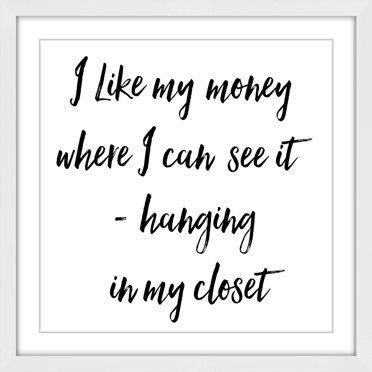 Marmont Hill "Hanging Quote" by Loretta So Framed Painting Print