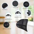 thumbnail image 6 of Breathable Mesh Back Support,Black Lumbar Support Double Adjustable Straps and Ergonomic Designed,to Improves Posture,Mitigates Back Bain (2 Pack), 6 of 7