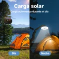 thumbnail image 4 of Lámpara Ventilador Solar Recargable Camping 3 Velocidades USB LED Colgante, 4 of 11