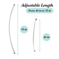 thumbnail image 3 of Bath Bliss 26759-ALUM Tige de Douche Réglable Courbée &44; Aluminium, 3 of 5