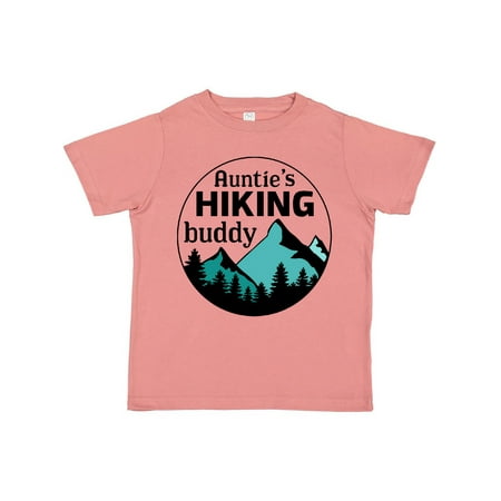 

Inktastic Auntie s Hiking Buddy with Mountains and Trees Gift Toddler Boy or Toddler Girl T-Shirt