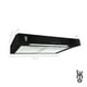 thumbnail image 3 of Campana Cocina Extractora De Pared 50 Cm Acero Inox Luz Led negro 50 cm, 3 of 9
