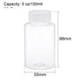 thumbnail image 2 of Botella de Reactivos de Laboratorio de Boca Ancha de Plástico Uxcell de 150ml/5oz Clara 20 Contenido, 2 of 5
