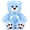 Bear-Blue, variant on MaoGoLan 13'' Cute Teddy Bear Stuffed Animal Bear Plush Toy
