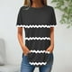 thumbnail image 2 of Blusas de Manga Corta para Mujeres Vendidas Cuello Redondo Casual, Top de Algodón de Imitación para el Hogar Y el Uso Diario, 2 of 3