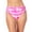 Pink, variant on California Waves Women's Pink Tie Dye Ruched Side Tie High Waisted Swimsuit Bottom S