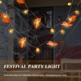 thumbnail image 2 of Minkissy 1Set Maple Leaf Pumpkin Light String Orange 300X8X3CM PVC Kids Classmates, 2 of 5