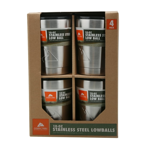 Ozark trail 10 Ounce Stainless Steel Tumbler 4 pack