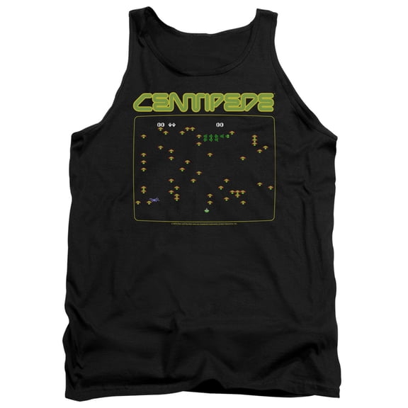 Atari Men's  Centipede Screen Mens Tank Black
