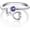 Simulated Amethyst, variant on Sterling Silver Heartbeat EKG Stethoscope Ring Embellished with Simulated Birthstone Crystal from Austria, Medical Jewelry for Doctor Nurse Medical Student RN Nurse Gifts for Women