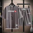 thumbnail image 5 of Conjunto de camiseta y pantalones cortos informales de verano 2024 para hombre, conjunto de chándal de dos piezas para motocicleta GasGas, ropa de calle de hip hop, ropa deportiva para correr, 5 of 5