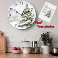 thumbnail image 5 of Wall Clock 12 Inch Winter Snowy Forest Round Silent Decorative Wall Clocks Battery Operated for Living Room Bedroom Kitchen Classroom Decor, Christmas Tree Themed,Large, 5 of 7