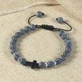 thumbnail image 5 of Unisex Woven Stone Bracelet with Cross Adjustable Bohemian Bracelet European American Bracelet Perfect Gift for Men or, 5 of 5