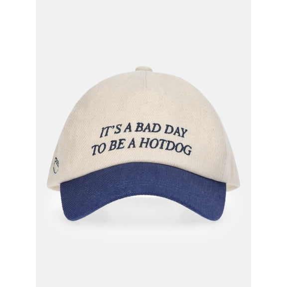 Chanana It's a Bad Day to Be a Hotdog Embroidered Baseball Cap, Funny Baseball Hats, Vintage Adjustable Fashion Baseball Cap for Summer