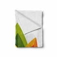 thumbnail image 2 of Abstract Soft Flannel Fleece Blanket, Digital Abstract Autumnal Leaf Theme Fall Foliage Forest Maple Tree Season Art, Cozy Plush for Indoor and Outdoor Use, 50" x 70", Orange Green, by Ambesonne, 2 of 6