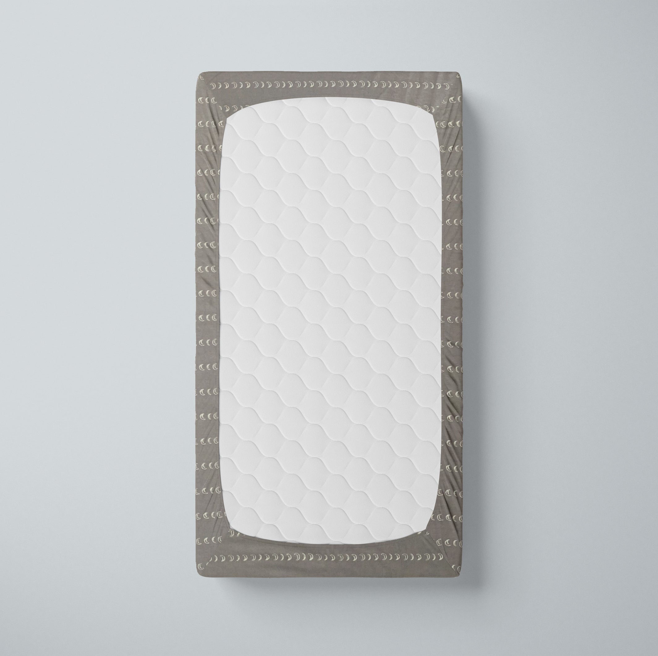 One Kind Premium Bamboo Fitted Crib Sheet for Standard Baby Cribs | Moons