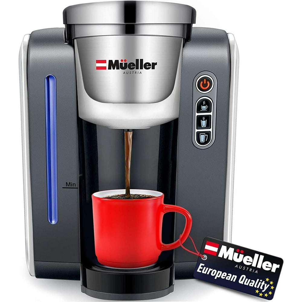 Mueller Single Serve Pod Compatible Coffee Maker Machine With 4 Brew