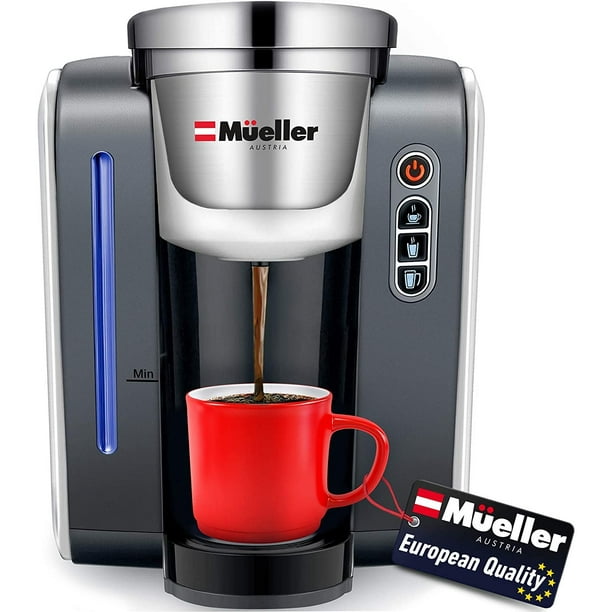 Mueller Single Serve Pod Compatible Coffee Maker Machine With 4 Brew
